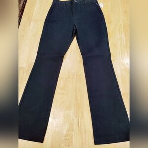 Old Navy Women's Black Flare Dress Pants With Adjustable Waist